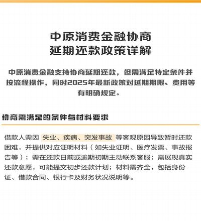 中原消费能提前还款吗